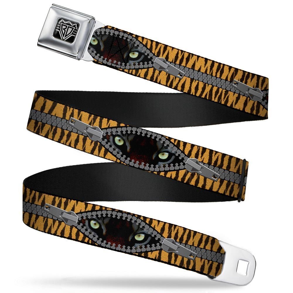 6538 Seatbelt Belt - Tiger Eyes - 1.0" Wide - 20-36 Inches in Length